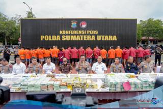 Polda Sumut Ungkap 517 Kasus Narkoba, Selamatkan Lebih dari 1 Juta Jiwa